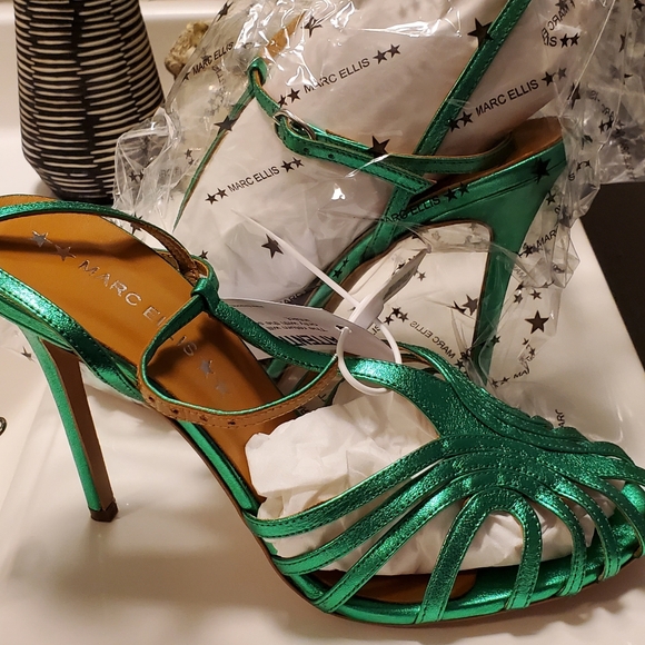 Brand new MARC ELLIS SANDALS VENTOTENE-194 WOMAN GREEN size 40 - Picture 4 of 9